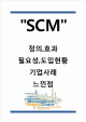 [SCM 도입사례] SCM 공급사슬관리 개념과 필요성연구및 SCM 기업 도입사례분석과 느낀점   (1 )
